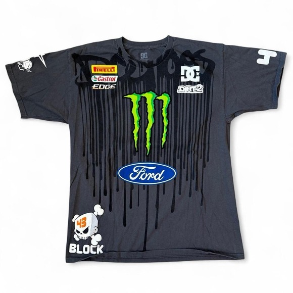 DC Other - Vintage DC Shoes Ken Block Gray Graphic T-Shirt Mens Large Skater Grunge Y2K VTG